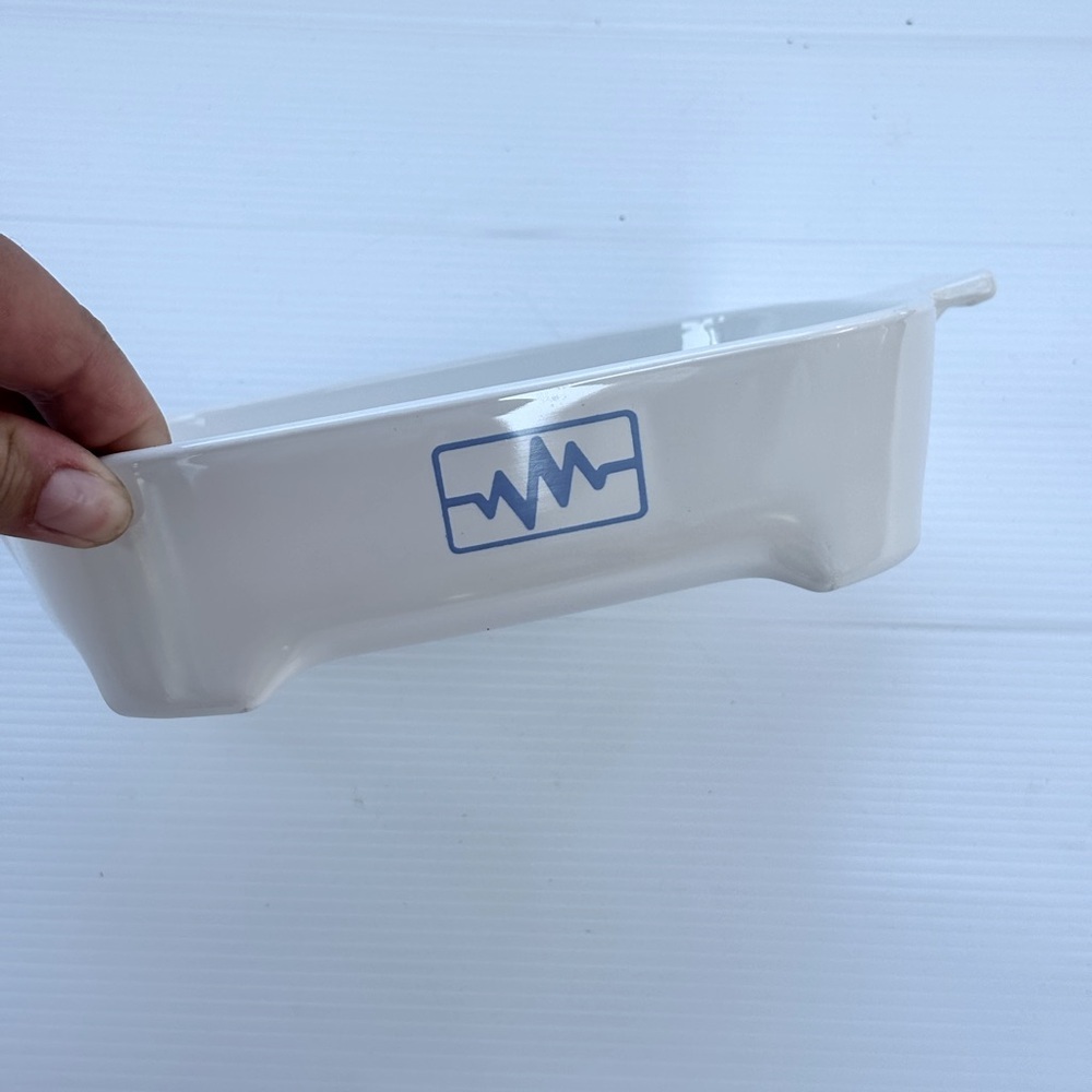 Vintage Corning Ware Brown N Sear Casserole Dish EKG Logo